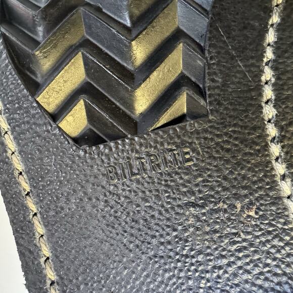 Vintage 88 Black 10.5 Leather Combat Boot COVE Military Steel-toe BILTRITE NWOB main image 13
